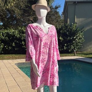 Lilly Pulitzer Pink Floral Coverup
